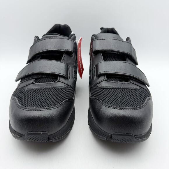 Drew Mens Contest Sneakers US 9.5 WIDE Black Fabric Hook and Loop SR NWOB main image 6